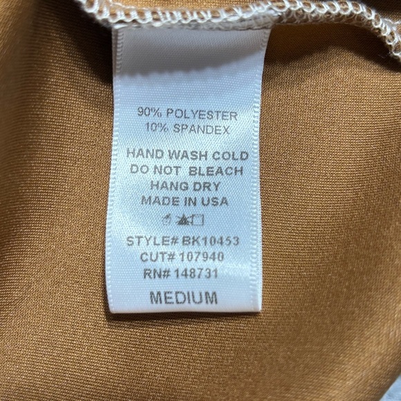 Blue Blush Skirt Womens Medium Mini Color block tan Faux Suede Stretch Western - Picture 3 of 4